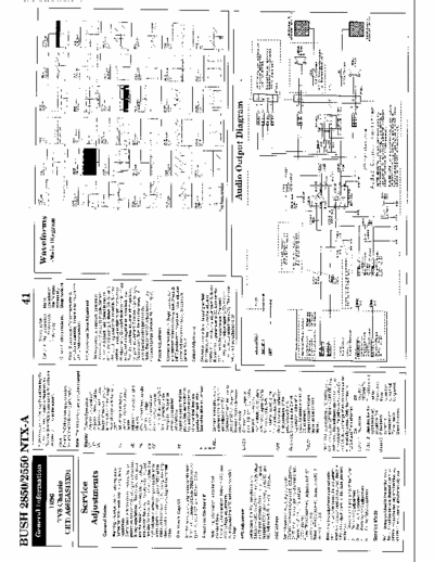 Bush 2550 Bush color tv
Models: 2550, 2850 NTX-
Chassis: TV8
Schematics